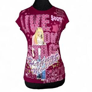 Hannah Montana Miley Cyrus Disney Channel Shirt Kids Large 14-16 Fits Adult S